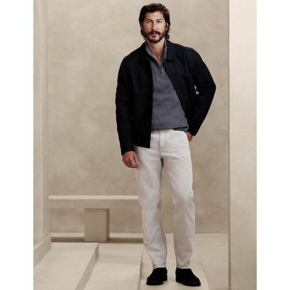 NWT - Banana Republic The 90s Straight Men's Jean, Light Gray - Size 34R - Picture 1 of 14